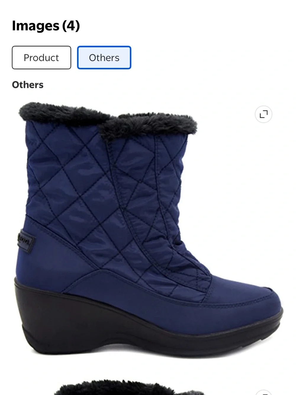 New~London Fog~Women’s~Size 10 ~ Snow Boot~ Blue ~ Waterproof ~ Winter ~ Shoes